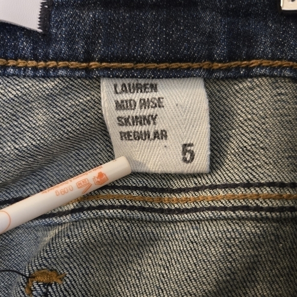 Eunina Jeans Women's Lauren Mid Rise Skinny Distressed Jeans Size 5 - Picture 4 of 12